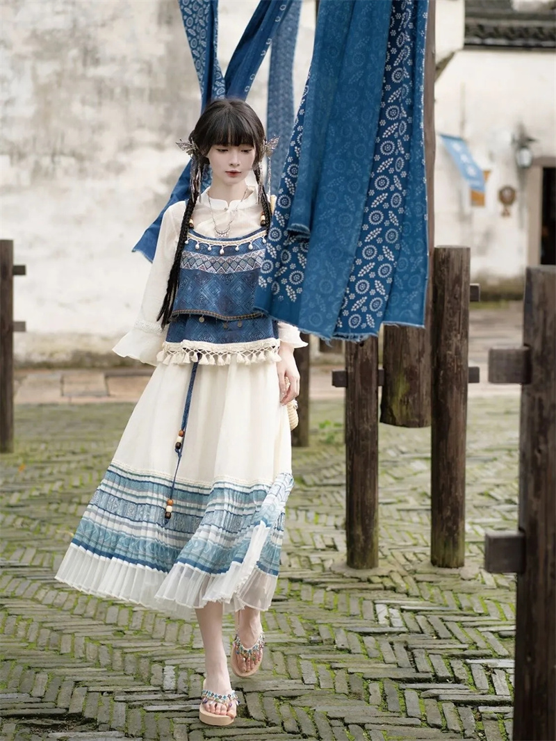 مجموعة كاملة مطرزة عِرقية مطبو - مراجعة Indigo Dye Kit وسعره